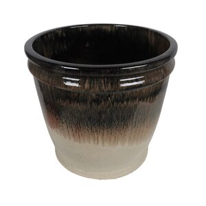 Bloempot black/cream - D 56 x H 49 cm - afbeelding 2