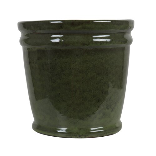 Bloempot green/black - D 56 x H 49 cm - afbeelding 1