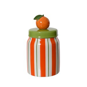 Pot dolomiet oranje - D 10 x H 17,6 cm
