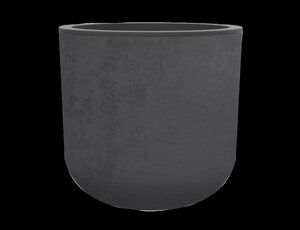Pot Egg Basalt Up - D38,5xH36,8cm Antraciet - afbeelding 1