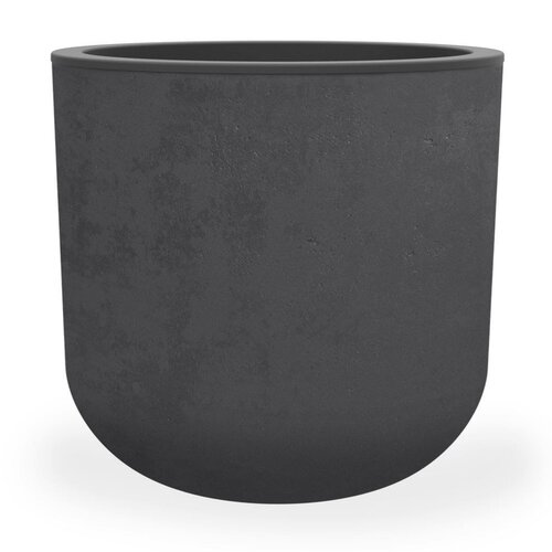 Pot Egg Basalt Up - D38,5xH36,8cm Antraciet - afbeelding 2