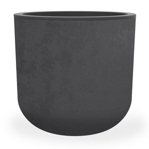 Pot Egg Basalt Up - D38,5xH36,8cm Antraciet - afbeelding 2