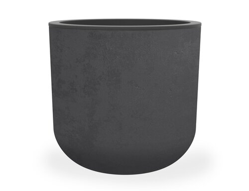 Pot Egg Basalt Up - D48,5xH46,2cm Antraciet - afbeelding 1