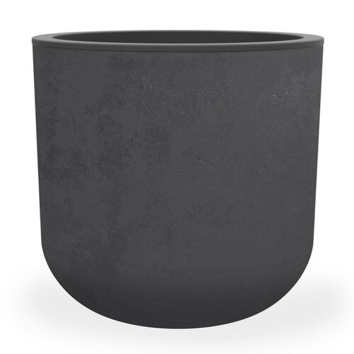Pot Egg Basalt Up - D48,5xH46,2cm Antraciet - afbeelding 2