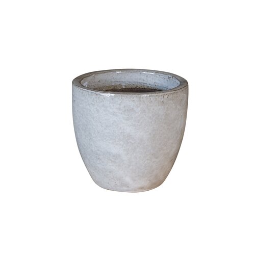 Pot egg glazuur D 28 x H 25 cm premium white