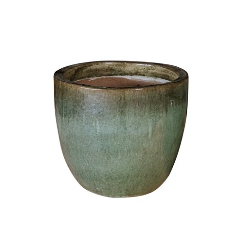 Pot egg glazuur D 35 x H 30 cm blossom green