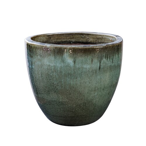 Pot egg glazuur D 46 x H 42 cm blossom green