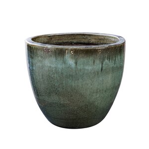 Pot egg glazuur D 46 x H 42 cm blossom green
