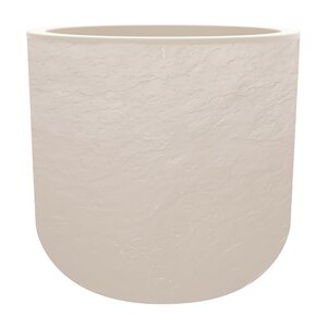 Pot Egg Volcania Up - D38,5xH36,8cm Beige kalksteen - afbeelding 2