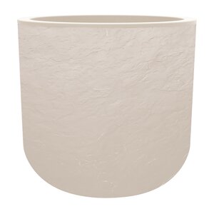 Pot Egg Volcania Up - D48,5xH46,2cm Beige kalksteen - afbeelding 2