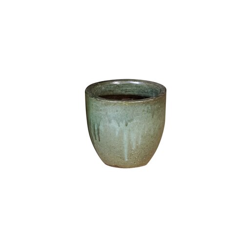 Pot Ei glazuur D 22 x H 20 cm blossom green