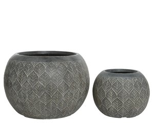 Pot Ella Lichtgrijs - Ø 55 x H 38 cm - afbeelding 3