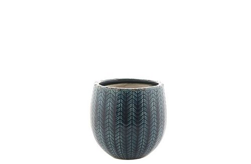 Pot Faja donkerblauw D16 H13
