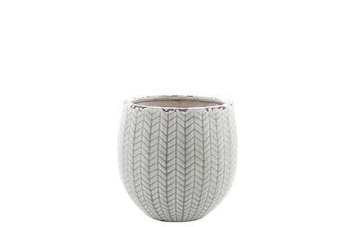 Pot Faja lichtgrijs D17 H16