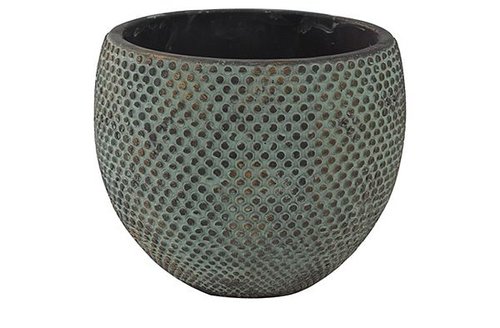 Pot Fay blue gold D24 H19