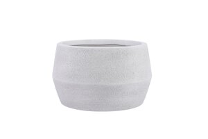 Pot Fibre Clay D 23,5 X H 14 Cm Zandbeige - afbeelding 1