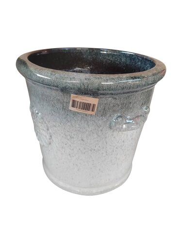 Pot geglazuurd D 35 x H 32 cm Browncream - afbeelding 1