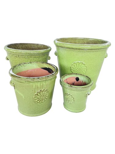 Pot geglazuurd D 35 x H 32 cm Jadeblack - afbeelding 2