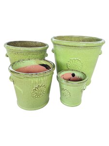 Pot geglazuurd D 35 x H 32 cm Jadeblack - afbeelding 2