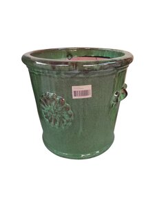 Pot geglazuurd D 35 x H 32 cm Raingreen