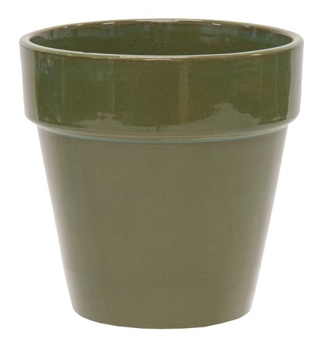 Pot Grace basic Moss green − Ø 15 x H 15 cm