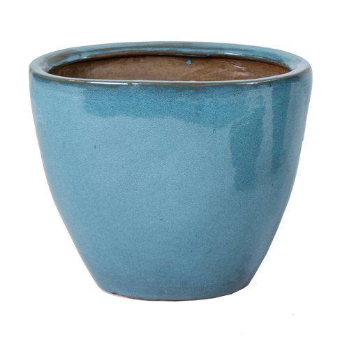Pot Grace oval high Celadon − B 23 x D 12 x H 17 cm