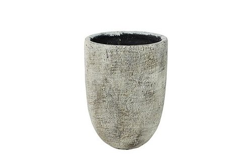 Pot hoog Anne white earth D14 H17