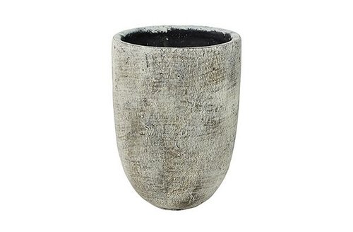 Pot hoog Anne white earth D16 H22