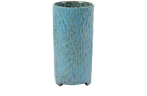 Pot hoog Carice blauw D12 H25