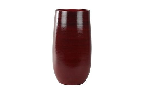 Pot hoog Cresta donkerrood D27 H50