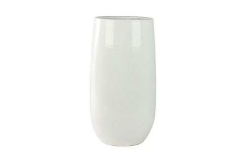Pot hoog Cresta pure white D27 H50