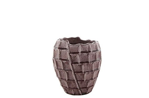 Pot hoog Square design roze D17 H19