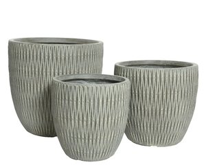 Pot James Grijs - Ø 37,5 x H 35 cm - afbeelding 3