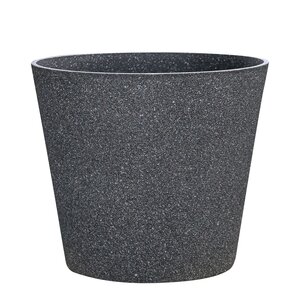 Pot kunststof D 30 x H 27 cm mediterranean black - afbeelding 1