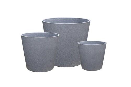 Pot Kunststof D 50 X H 44,5 cm Mediterraangrijs - afbeelding 2