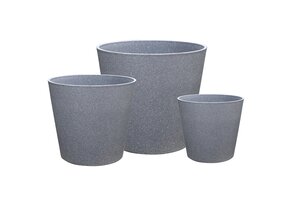 Pot Kunststof D 50 X H 44,5 cm Mediterraangrijs - afbeelding 2