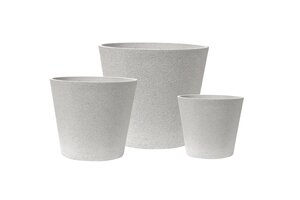 Pot kunststof D 50 x H 44,5 cm mediterranean beige - afbeelding 2