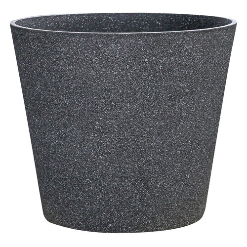 Pot kunststof D 50 x H 44,5 cm mediterranean black - afbeelding 1