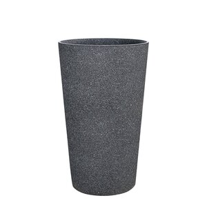 Pot kunststof hoog D 36,5 x H 62 cm mediterranean black - afbeelding 1