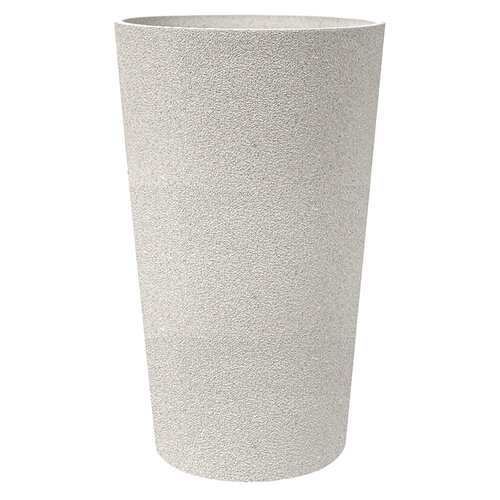 Pot kunststof hoog D 45,5 x H 76 cm mediterranean beige - afbeelding 1