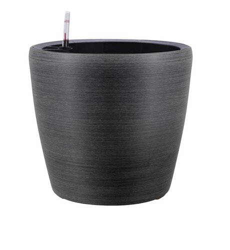 Pot Kunststof incl. Wielen - D 32 x H 31 cm Brushed Black