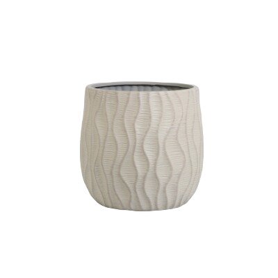 Pot kunststof sandy waves D 30 x H 32 cm sand wash