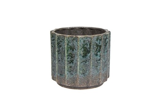 Pot Leoni grijsblauw D23 H21