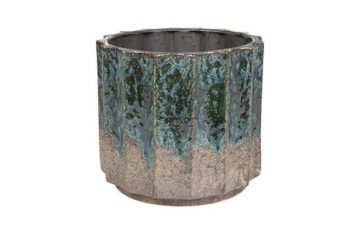 Pot Leoni grijsblauw D27 H25