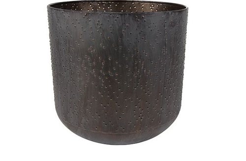 Pot Lian koper zwart D38 H36
