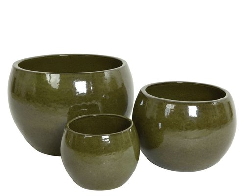 Pot Luca Groen - Ø 42 x H 30 cm - afbeelding 2