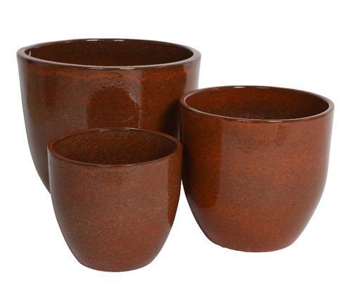 Pot Matteo Oranje - Ø 27 x H 29 cm - afbeelding 3