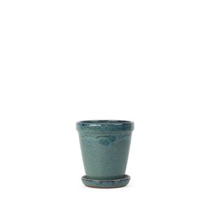 Pot met schotel D 16 x H 17 cm Blue/colored