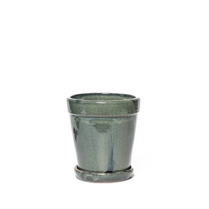 Pot met schotel D 22 x H 24 cm Ocean blue