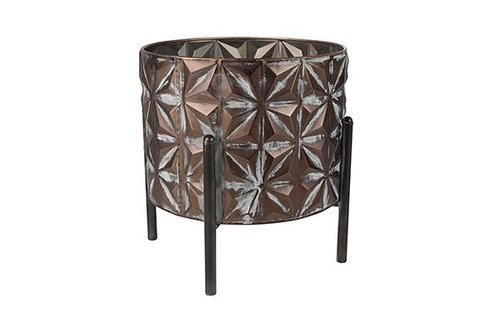 Pot met stand Linske koper D31 H33